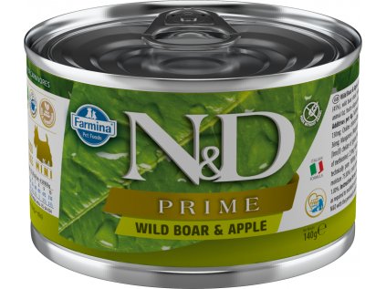 N&D DOG PRIME Adult Boar & Apple Mini 140g