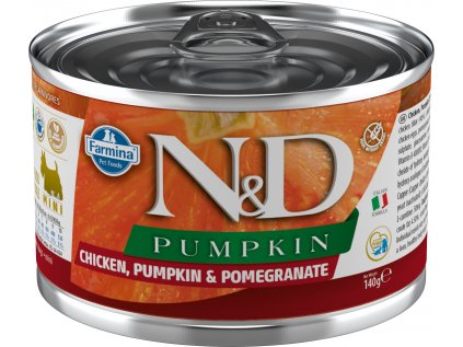 N&D DOG PUMPKIN Adult Chicken & Pomegranate Mini 140g