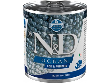 N&D DOG OCEAN Adult Codfish & Pumpkin 285g