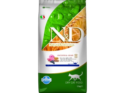 N&D LG CAT Adult Lamb & Blueberry 10kg
