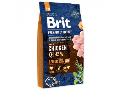 Brit Premium Dog by Nature Senior S+M 8kg