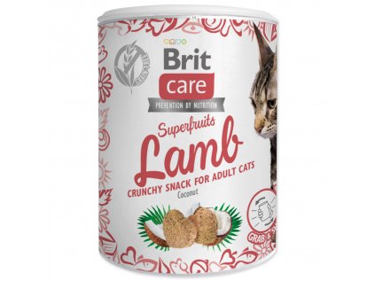 Brit Care Cat Snack Superfruits Lamb 100g