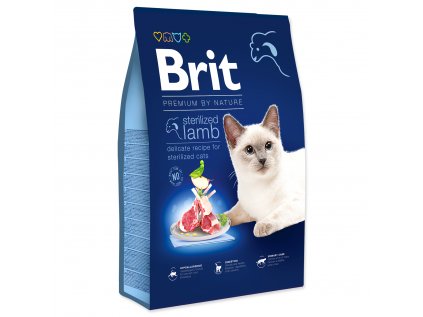 Brit Premium Cat by Nature Sterilized Lamb 8kg