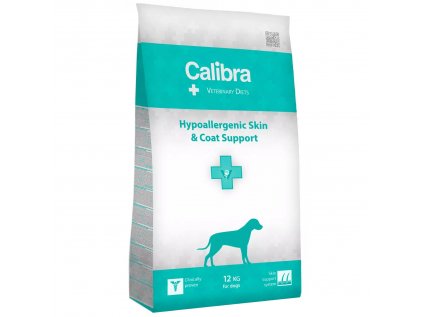 Calibra VD Dog Hypoallergenic Skin&Coat Supp.12kg