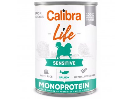 Calibra Dog Life Cans Sensitive Salmon with Rice 400g
