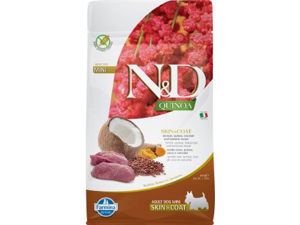 N&D Quinoa DOG Skin & Coat Venison & Coconut Mini 800g