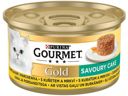 GOURMET Gold Savoury Cake konzerva kuře a mrkev 85 g