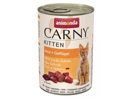 ANIMONDA Carny Kitten konzerva pro kočky hovězí a drůbeží  400g