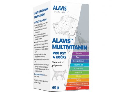 ALAVIS Multivitamín pro psy a kočky 60g