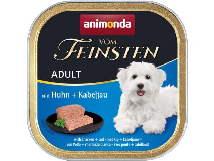 ANIMONDA Vom Feinsten Adult paštika pro psy s kuřecím a treskou 150g