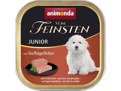 ANIMONDA Vom Feinsten Junior paštika pro psy s drůbežími játry 150g