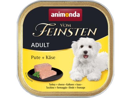 ANIMONDA Vom Feinsten Adult paštika pro psy s krůtou a sýrem 150g