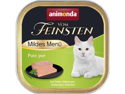 ANIMONDA Vom Feinsten MILDES MENU paštika pro kastrované kočky krůta 100g