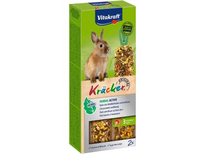 VITAKRAFT Rodent Rabbit Kräcker Herbal active 2ks