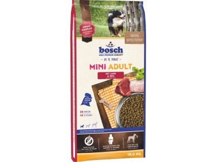 Bosch Dog Adult Mini Lamb & Rice 15kg