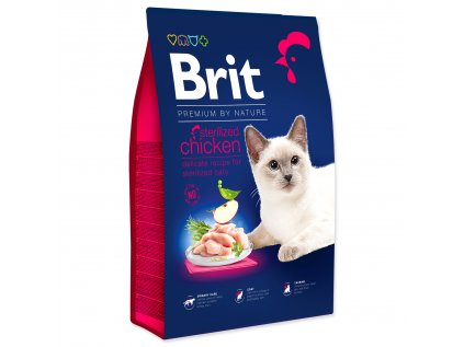 Brit Premium Cat by Nature Sterilized Chicken 8kg