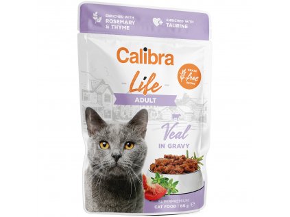 Calibra Cat Life kapsa Adult Veal in gravy 85g