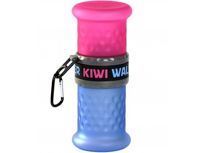 Cestovní láhev 2in1 růžovo-modrá 750+500ml Kiwi