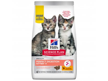 Hill's Fel. SP+AB Perfect Dig Kitten Chick Rice 1,5kg