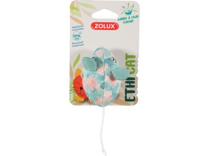 Hračka pre mačky ETHICAT LEAF myš s catnipom Zolux