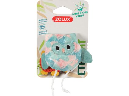 Hračka pre mačky ETHICAT LEAF sova s catnipom Zolux