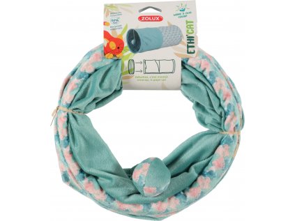 Hračka pre mačky ETHICAT LEAF tunel šuštiaci s catnipom Zolux