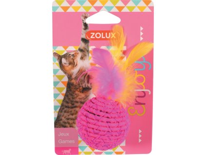 Hračka kočka Elastic Ball mix barev Zolux