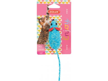 Hračka kočka Elastic mouse mix barev Zolux