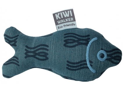 Hračka pes 4Elements Plush Fish modrá Kiwi