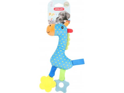 Hračka pes PUPPY Rio Žirafa plyš modrá Zolux