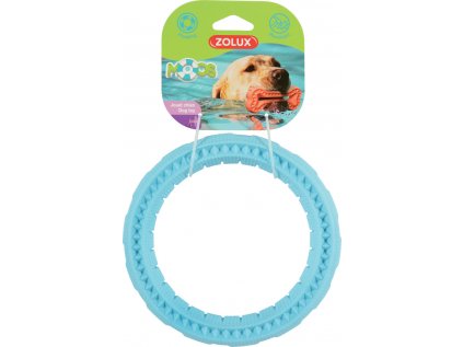 Hračka pes RING MOOS TPR 17cm modrá Zolux