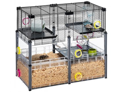 FERPLAST Klec MULTIPLA HAMSTER Crystal s výbavou křeček