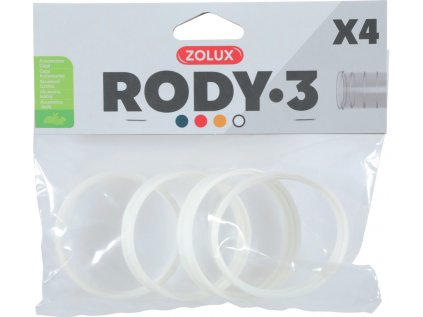 Komponenty Rody 3-spojovací kroužek bílý 4ks Zolux