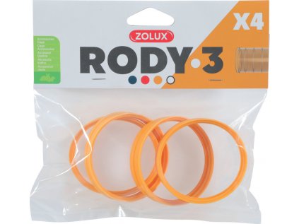 Komponenty Rody 3-spojovací kroužek žlutý 4ks Zolux