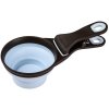 Odměrka na krmivo SILICONE s klipom, modrá L Zolux