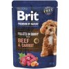 Brit Premium by Nature Dog Fillets in Gravy with Beef & Carrot 85 g