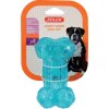 Hračka pre psa kosť BONE TPR POP 12 cm tyrkysová Zolux