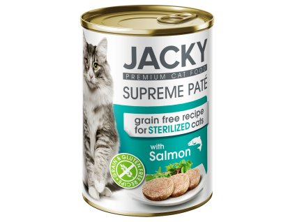 597275 Jacky steril macska konzerv pástétom lazac 400g