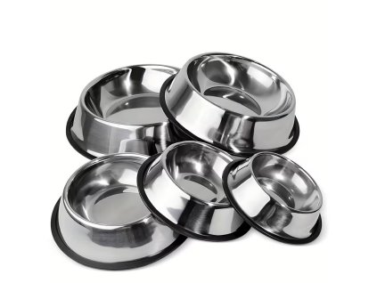 Nerezová miska pre domáce zvieratá – protišmyková 11,5 cm