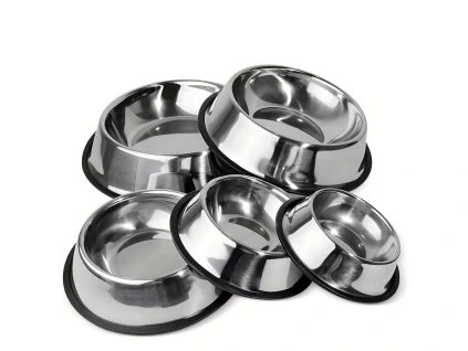 Nerezová miska Ø 16cm pre domáce zvieratá – protišmyková