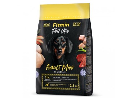 Fitmin For Life Adult Mini krmivo pre psov 2,5 kg