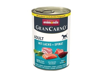 GRANCARNO Adult - s lososom a špenátom 400g