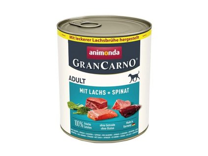 GRANCARNO Adult - s lososom a špenátom 800g