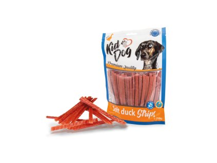 KIDDOG kačacie prúžky, mäkké mäso 250g