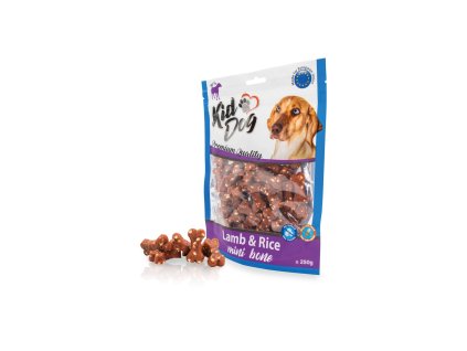 KIDDOG jahňacie mäso s ryžou MINI kocky 250g