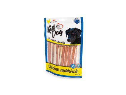 KIDDOG kurací sendvič s treskou 250g