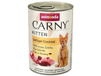 ANIMONDA konzerva CARNY Kitten – hydinový kokteil 400g