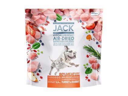 597800 Jack AirDried száraztáp, hipoallergén, pulyka nyúl 2,5kg