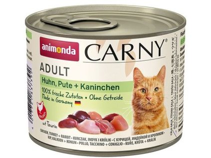ANIMONDA konzerva CARNY Adult – kuracie, morčacie + králik 200g