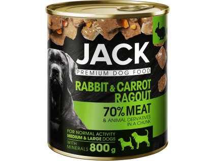 598104 Jack kutya konzerv ragu nyúl répa 800g